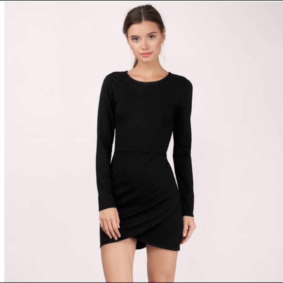 Tobi Dresses & Skirts - NWT Tobi Bodycon Stretchy Asymetrical Black Dress